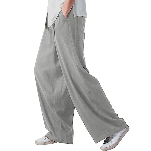 Herren Jogginghose Sweatpants Herren Sporthose Jogger Leinen Baumwolle Jungen Übergröße Freizeithose Entspannt Trainingshose Herren Elastische Taille Einfach Arbeitshose Grey 4XL Herren Jogginghose Sweatpants Herren Sporthose Jogger Leinen Baumwolle Jungen Übergröße Freizeithose Entspannt Trainingshose Herren Elastische Taille Einfach Arbeitshose Grey 4XL von Generic