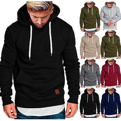Herren Kapuzenpullover – Sweatshirt Pullover Rundhals – Langarm – Slim – Fit – Training – Hoodie – Pulli – Hochwertige Baumwollmischung Männer Sweatshirt Herren Kapuzenpullover – Sweatshirt Pullover Rundhals – Langarm – Slim – Fit – Training – Hoodie – Pulli – Hochwertige Baumwollmischung Männer Sweatshirt von Generic