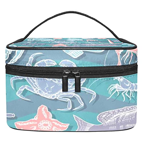 Herren Kulturbeutel, Reise Kulturbeutel, Dopp Kit für Männer, Reise Badezimmer Tasche Herren Rasierset, Reise Kit Kleine Taschen für Männer,Anchor Sea Life Starfish Octopus Jakobsmuschel von Generic