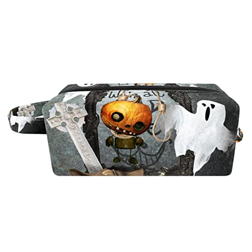 Herren Kulturbeutel, Reise Kulturbeutel, Dopp Kit für Männer, Reise Badezimmer Tasche Herren Rasierset, Reise Kit Kleine Taschen für Männer,Halloween Kürbislaterne Kürbis Nacht Boo von Generic