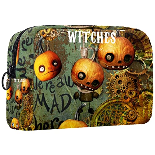 Herren Kulturbeutel, Reise Kulturbeutel, Dopp Kit für Männer, Reise Badezimmer Tasche Herren Rasierset, Reise Kit Kleine Taschen für Männer,Halloween Kürbislaterne Spinnen Gang von Generic