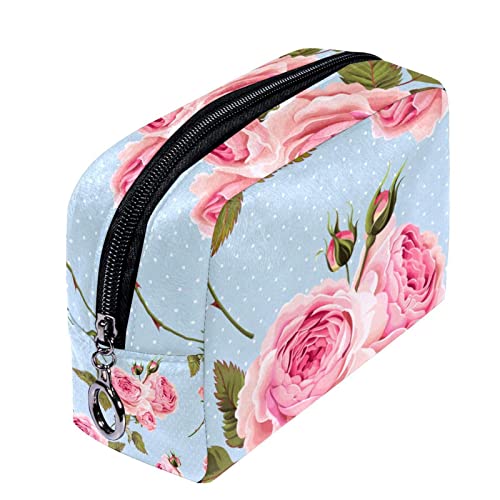 Herren Kulturbeutel, Reise Kulturbeutel, Dopp Kit für Männer, Reise Badezimmer Tasche Herren Rasierset, Reise Kit Kleine Taschen für Männer,Rosa Rosen Blume mit Blumen von Generic