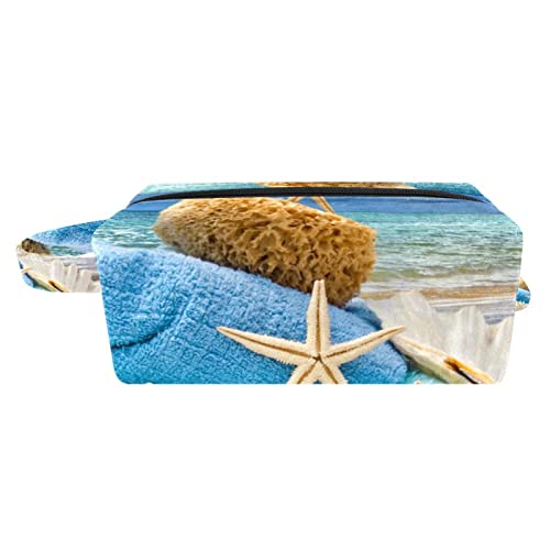 Herren Kulturbeutel, Reise Kulturbeutel, Dopp Kit für Männer, Reise Badezimmer Tasche Herren Rasierset, Reise Kit Kleine Taschen für Männer,Sommer Strand Seestern Meer von Generic