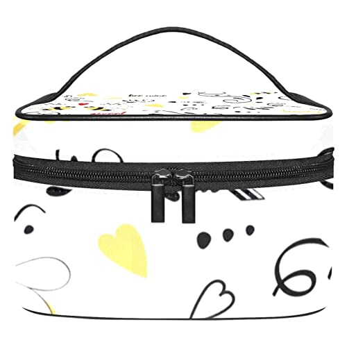 Herren Kulturbeutel, Reise Kulturbeutel, Dopp Kit für Männer, Reise Badezimmer Tasche Herren Rasierset, Reise Kit Kleine Taschen für Männer,Valentinstag Cartoon Biene von Generic