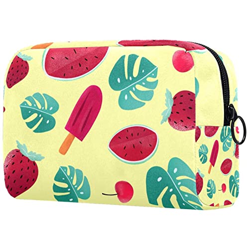 Herren Kulturbeutel, Reise Kulturbeutel, Dopp Kit für Männer, Reise Badezimmer Tasche Herren Rasierset, Reise Kit Kleine Taschen für Männer,Wassermelone Erdbeereis Sommer Tropisch von Generic