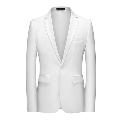 Herren Lässigen Blazer Notch Revers Frontknopf Schlanke Fit Blazer Seitentaschen Lange Ärmel von Generic