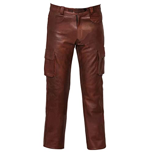 Herren Lederhose Leicht Bequem Lederjeans Freizeithose Hautfreundlich Motorradhose Bikerhose mittlere Leibhöhe Wasserdicht Winddicht Einfarbig Lederjeans Leder Regular fit S-5XL Herren Lederhose Leicht Bequem Lederjeans Freizeithose Hautfreundlich Motorradhose Bikerhose mittlere Leibhöhe Wasserdicht Winddicht Einfarbig Lederjeans Leder Regular fit S-5XL von Generic