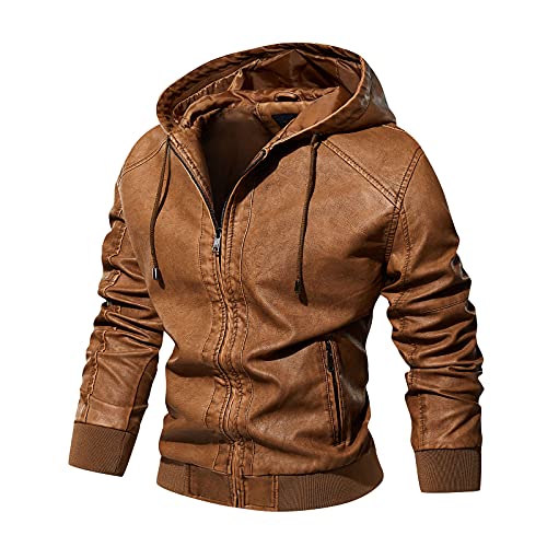 Herren Lederjacke Herrenjacke Echtlederjacke Echtleder Wildleder Winterjacke Kunstlederjacke Kunstleder Jacke Tactical Jacke Bikerjacke üBergangsjacke Wasserdicht Warm Windbreaker Bomberjacke von Generic