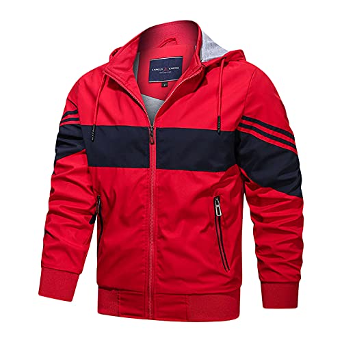 Herren Leicht Freizeitjacke Dünne Bomberjacke - Arbeitsjacke Stehkragen Herrenjacke übergangsjacke Schlossfest Parka Sommer Leicht Herren Bomberjacke Leichte Übergangsjacke von Generic