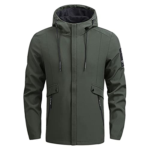 Herren Leicht Freizeitjacke Dünne Bomberjacke - Softshelljacke Puffärmeln Arbeitsjacke Herren Dünn Schlossfest Bomberjacke Schwarz Damen Laufjacke Herren Wasserdicht Atmungsaktiv von Generic