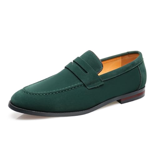 Herren Loafers Casual Slip on Schuhe PU Leder Penny Loafers Für Männer,Grün,40 EU Herren Loafers Casual Slip on Schuhe PU Leder Penny Loafers Für Männer,Grün,40 EU von Generic