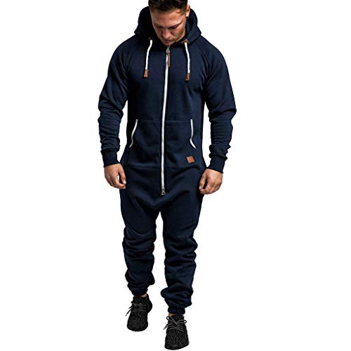 Herren Overall Jumpsuit Jogging Cargo-Style Onesie Trainingsanzug Camouflage Männer Hoodie von Generic