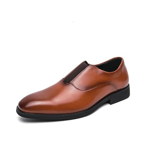 Herren Oxford Formal Kleid Schuhe Casual Slip-On Business Büro Hochzeitsschuhe Flache Schuhe Walk Loafer,Braun,38 EU Herren Oxford Formal Kleid Schuhe Casual Slip-On Business Büro Hochzeitsschuhe Flache Schuhe Walk Loafer,Braun,38 EU von Generic
