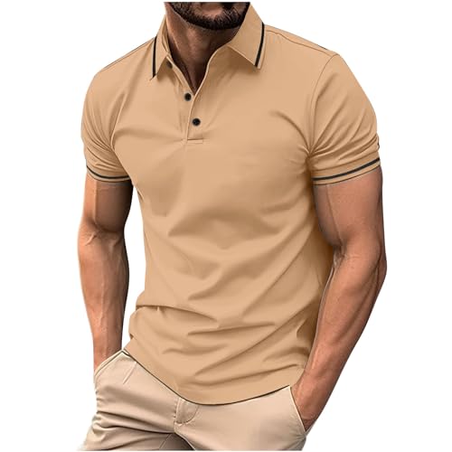 Herren Polohemd Regular Stretch Poloshirt Kurzarm Fitness Sportshirt Slim Fit Workout T Shirt Basic Sportstyle Outdoorshirt Casual Atmungsaktiv Wandershirt Komfortables Sweatshirt Herren Polohemd Regular Stretch Poloshirt Kurzarm Fitness Sportshirt Slim Fit Workout T Shirt Basic Sportstyle Outdoorshirt Casual Atmungsaktiv Wandershirt Komfortables Sweatshirt von Generic