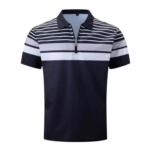 Herren Poloshirt Lässigem Leichte Sommer Polohemd,Polohemd Besticken Lassen Klassische Polo Shirt Braun Atmungsaktiv Herrenhemden Kurz Poloshirt Herren Kurzarm Baumwolle von Generic