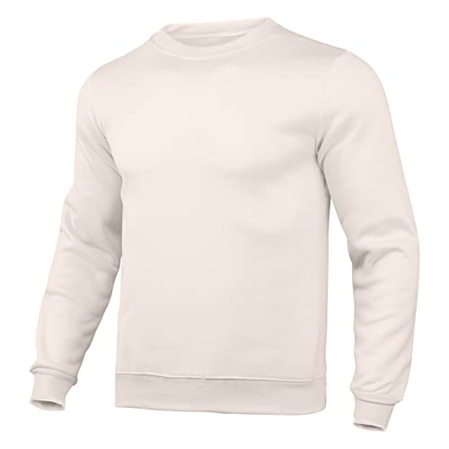 Herren Pullover Sweatshirt Rundhals Einfarbig Casual Tops Herbst Winter Locker Langarmshirt Urban Casual Bluse Männer Strapazierfähiges für Arbeit & Beruf von Generic