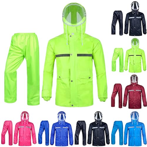 Herren Regenanzug Wasserdichter Anzug Reflektierender Outdoor Damen Regenbekleidung Winddicht Regenmantel Herren Regenanzug Wasserdichter Anzug Reflektierender Outdoor Damen Regenbekleidung Winddicht Regenmantel von Generic