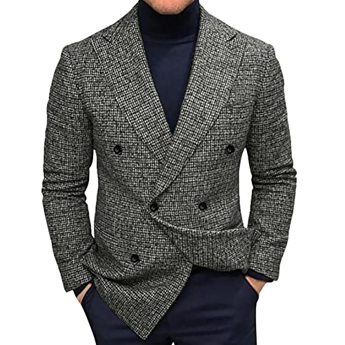 Herren Sakko Anzug Modern Luxus Stilvoll Anzugjacke Blazer Einfarbig Slim Fit Revers Geschäft Büro Jacke Kurz Mantel FüR Abendessen, Hochzeit, Party von Generic