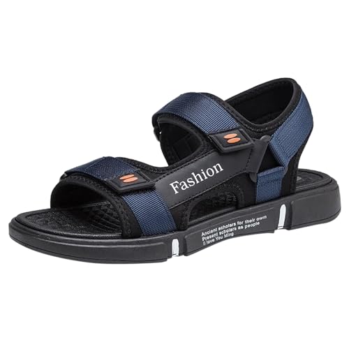 Herren Sandalen Paar-Stil Sommer Trend Sport Freizeit Outdoor Strandschuhe rutschfest bequem atmungsaktiv leicht (Blue, 40) von Generic