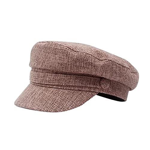 Herren Schiebermütze Barett Cap,Baumwolle Schirmmütze Flatcap,Baskenmütze Newsboy Cap,Entenschnabel Driving Cabbie Jagd Kappen von Generic