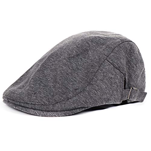 Herren Schirmmütze Schiebermützen Retro Baskenmützen Newsboy Hats Leicht Atmungsaktiv Flat Cap für den Frühling, Herbst und Winter 2025 von Generic