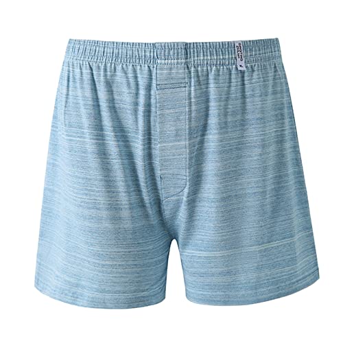 Herren Schlafanzughose Kurz Baumwolle Boxershorts Bottom Shorts Pyjamahose Loungehose Schlafhose Freizeithose Schlafshorts Elastischer Bund Unterhosen Unterwäsche von Generic