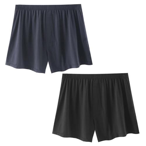 Herren Schlafanzughose Kurz Pyjamahose Schlafshorts Freizeithose Sommer Nachtwäsche Schlafhose Weich Shorts Sleephose Für Männer Shorty Schlafanzugshorts Seitentaschen Mit Taschen Pyjamahose von Generic