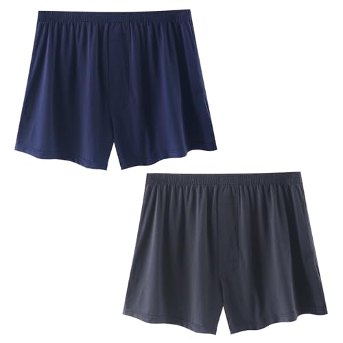 Herren Schlafanzughose Kurz Pyjamahose Schlafshorts Freizeithose Sommer Nachtwäsche Schlafhose Weich Shorts Sleephose Für Männer Shorty Schlafanzugshorts Seitentaschen Mit Taschen Pyjamahose von Generic