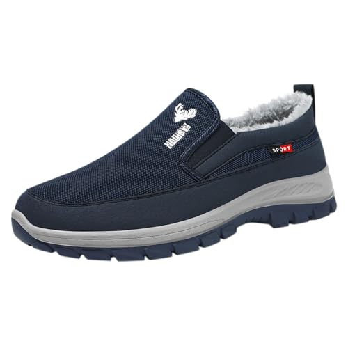 Herren Schneeschuhe Kurzschaft Gefüttert Stiefeletten Leicht Winterschuhe Leicht Wanderstiefel Komfort Kurzschaft Stiefeletten Wanderstiefel Trekkingschuhe Warm Wanderhalbschuhe Winter von Generic