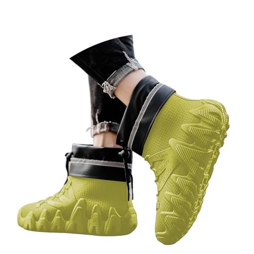 Herren Schneestiefel Winterstiefel warme Arbeitsstiefel für Outdoor-Aktivitäten Wanderungen bei Schnee kaltem Wetter mit Rutschfester Sohle (F-Green, 44) von Generic