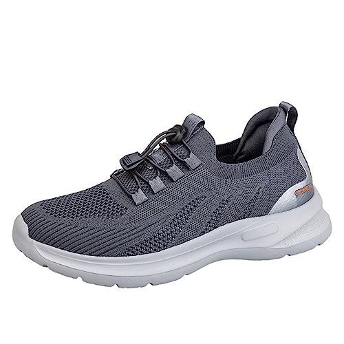 Herren Schuhe 97 und Sommer rutschfeste Walking Fashion Light Schuhe mittleren Alters und ältere Menschen Schuhe Stahlkappen Schuhe Herren 39 (Dark Gray, 39) von Generic