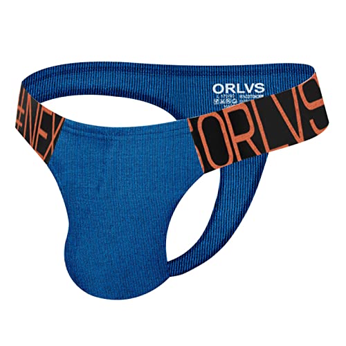 Herren Slip Mini Unterhose Slips Männer Tanga String Sport Unterwäsche Bequeme Weiche Tangaslip Unterhosen Sportunterwäsche Blau XL von Generic