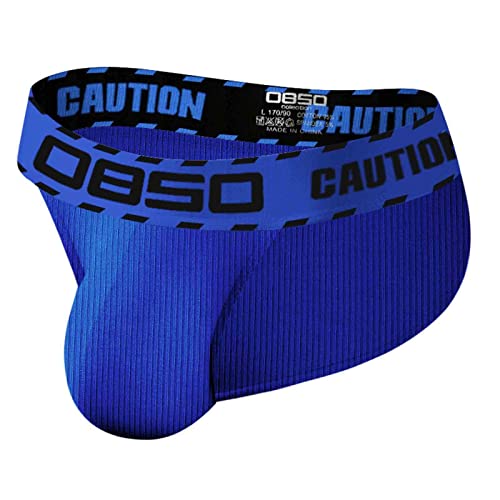 Herren Slips Jocks Men String Tanga Jocks Stretch Tanga Slip Männer Unterhosen Sport Jockstraps Wäsche Sportunterwäsche Low-Rise Blau XXL von Generic
