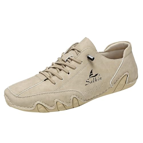 Herren Sneakers Freizeitschuhe Outdoor Bequeme Slip-On Lazy Schuhe Modische Velours Stiefel Winter Warme Einlegesohlen (WH2, 41) von Generic