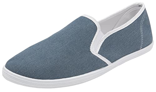 Herren-Sommerschuhe aus Segeltuch, Washed Denim, 40 EU Herren-Sommerschuhe aus Segeltuch, Washed Denim, 40 EU von Generic