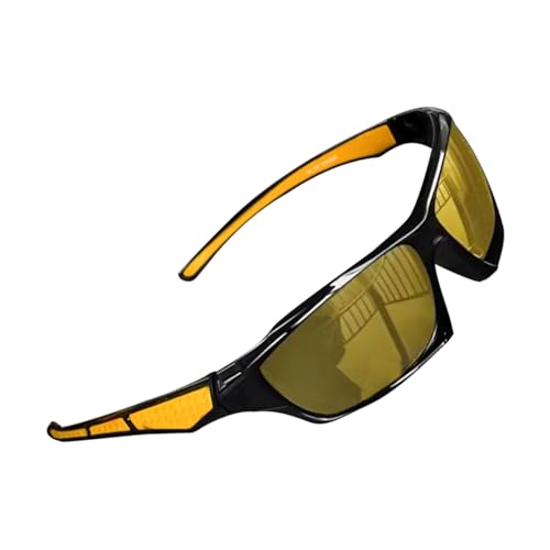 Herren-Sonnenbrille, UV-Sonnenbrille, polarisierte Brille für Herren, bequeme, modische Schattierungen, Outdoor-Sportbrille zum Autofahren,, Gelb, Refer to description Herren-Sonnenbrille, UV-Sonnenbrille, polarisierte Brille für Herren, bequeme, modische Schattierungen, Outdoor-Sportbrille zum Autofahren,, Gelb, Refer to description von Generic