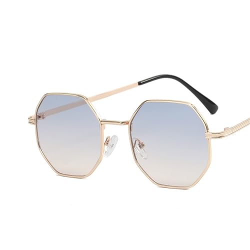 Herren Square Oversized Frame Sonnenbrille Damen Strand Urlaub Shopping Sonnenbrille(Gray) von Generic