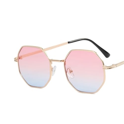 Herren Square Oversized Frame Sonnenbrille Damen Strand Urlaub Shopping Sonnenbrille(Pink) von Generic