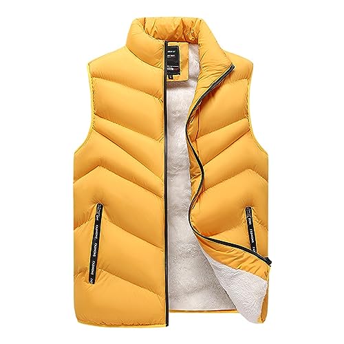 Herren Steppweste Daunenweste Ärmellose Sportweste Wärme Freizeit Outdoor Slim Fit Weste mit Reißverschluss Taschen Herren Steppweste Daunenweste Ärmellose Sportweste Wärme Freizeit Outdoor Slim Fit Weste mit Reißverschluss Taschen von Generic