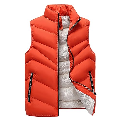Herren Steppweste Daunenweste Ärmellose Sportweste Wärme Freizeit Outdoor Slim Fit Weste mit Reißverschluss Taschen Herren Steppweste Daunenweste Ärmellose Sportweste Wärme Freizeit Outdoor Slim Fit Weste mit Reißverschluss Taschen von Generic