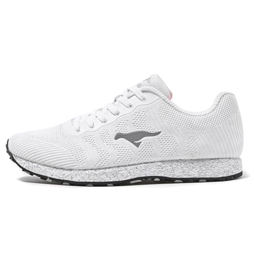 Herren Straßenlauf Sportschuhe Mode Tennis Walking Turnschuhe Atmungsaktive rutschfeste Mesh Gym Sportschuhe,Weiß,40 EU von Generic