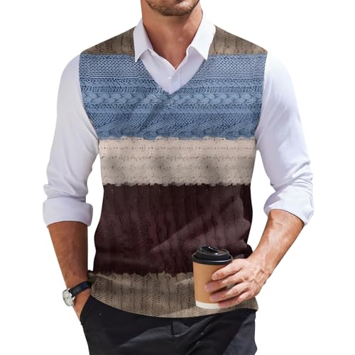 Herren Strickjacken Elegant Wool Sweater Herren Pullover Herren Wolle Strick V Ausschnitt Pullover Herren Vintage Weste Herren Pullover Herren V Ausschnitt Mens Vest Wool Sweater Herren von Generic