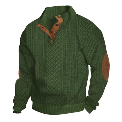 Herren Sweatshirt Langarm Outdoor Stand Kragen Viertel Knopf Pullover Sweatshirts mit Tasche Herren Kapuzenpullover Langärmlig Lässig Outdoor mit Stehkragen Kapuzen-Sweatshirt Herren Sweatshirt Langarm Outdoor Stand Kragen Viertel Knopf Pullover Sweatshirts mit Tasche Herren Kapuzenpullover Langärmlig Lässig Outdoor mit Stehkragen Kapuzen-Sweatshirt von Generic