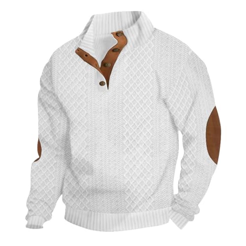 Herren Sweatshirt Langarm Outdoor Stand Kragen Viertel Knopf Pullover Sweatshirts mit Tasche Herren Kapuzenpullover Langärmlig Lässig Outdoor mit Stehkragen Kapuzen-Sweatshirt Herren Sweatshirt Langarm Outdoor Stand Kragen Viertel Knopf Pullover Sweatshirts mit Tasche Herren Kapuzenpullover Langärmlig Lässig Outdoor mit Stehkragen Kapuzen-Sweatshirt von Generic