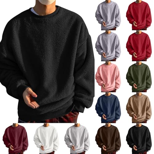 Herren Sweatshirt Raglan Sweat Langarm Crew Neck Basic College Sweatjacke Casual Colourblock Pullover Soft Langarm Sweatshirts Loose Fit mit Rundhalsausschnitt Herren Sweatshirt Raglan Sweat Langarm Crew Neck Basic College Sweatjacke Casual Colourblock Pullover Soft Langarm Sweatshirts Loose Fit mit Rundhalsausschnitt von Generic