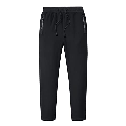 Herren Thermo Fleece Hose Verdicktes Fleece Futter Casual Jogger Winter Warme Plüschhose Sporthose Jogginghose mit Taschen von Generic