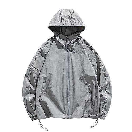 Herren Übergangsjacke Bomberjacke College Jacke - Herrenjacke Stehkragen Bomberjacke Lederjacke Herren 90er Blumenmuster Trenchcoat Damen Beige Fleecejacke Herren Dünn Leicht von Generic