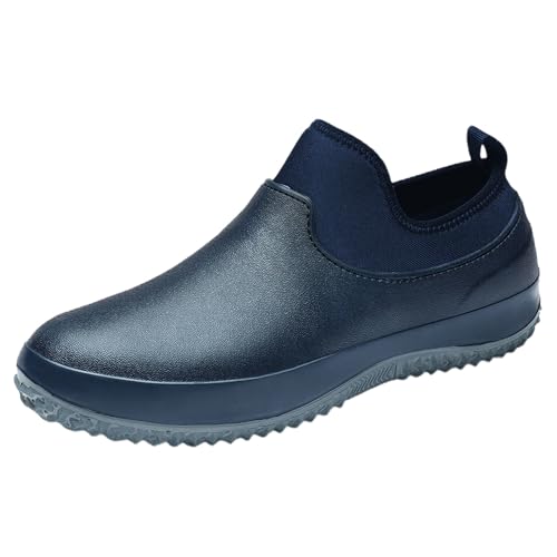 Herren Unisex Gummistiefeletten Sommer Weitschaft Hiking Boots Weitschaft mit Stahlkappe Galoschen Weitschaft Leichte Regenstiefel für Gartenarbeit Landwirtschaft Angeln Spaziergang mit dem Hund von Generic
