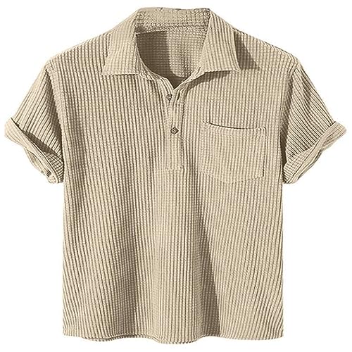 Herren Waffel Polo -Hemd Festkolleg Herren Waffel Polo -Hemd Festkolleg von Generic