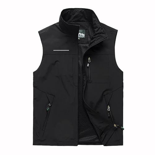 Herren Westen Herren Jacke ärmellose Weste Sommer Outdoor Weste Angelweste Leichte Ärmellose Weste mit Reißverschlusstaschen Lässig Funktionsweste Wandern Jacke Camping Fotografie Weste Herren Westen Herren Jacke ärmellose Weste Sommer Outdoor Weste Angelweste Leichte Ärmellose Weste mit Reißverschlusstaschen Lässig Funktionsweste Wandern Jacke Camping Fotografie Weste von Generic